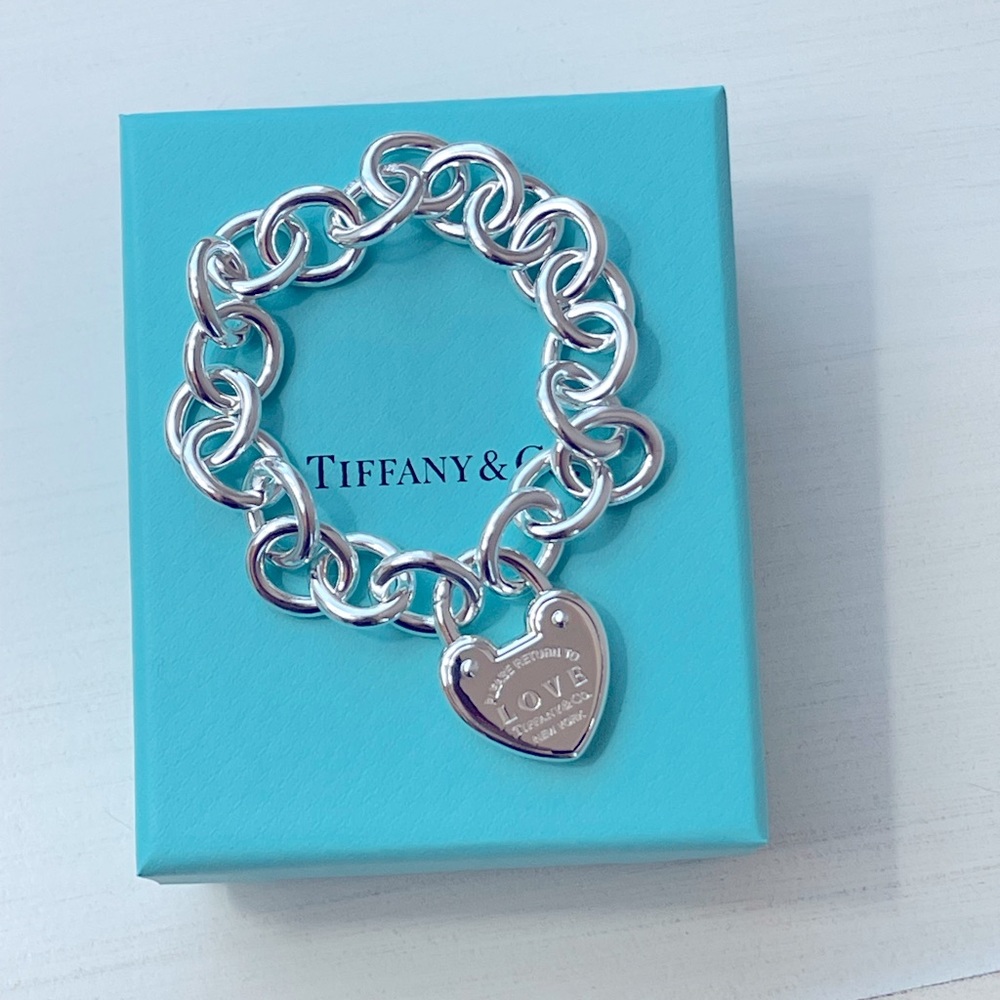 Return to Tiffany & Co. Heart Lock Bracelet-NEW